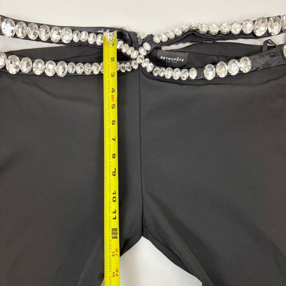RETROFETE Kaz Pant in Black & Silver Size XL - Picture 14 of 15
